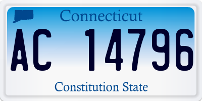 CT license plate AC14796