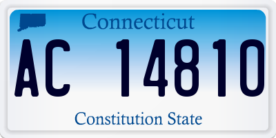 CT license plate AC14810