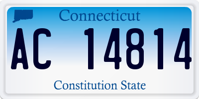 CT license plate AC14814