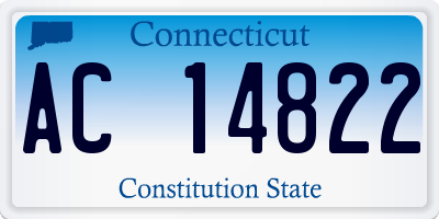 CT license plate AC14822