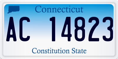 CT license plate AC14823