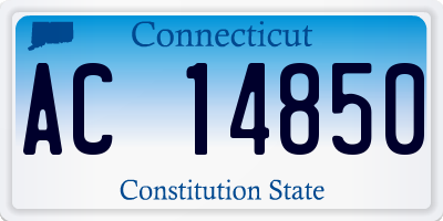 CT license plate AC14850