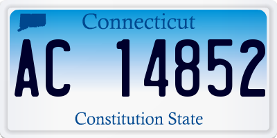 CT license plate AC14852