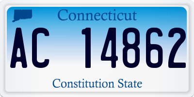 CT license plate AC14862