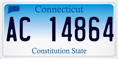 CT license plate AC14864