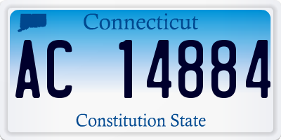 CT license plate AC14884