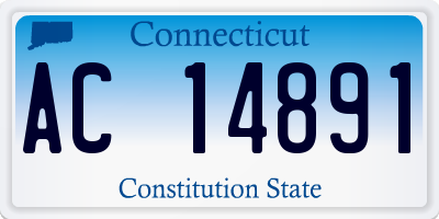 CT license plate AC14891