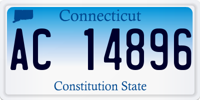 CT license plate AC14896