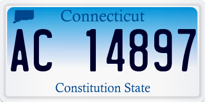 CT license plate AC14897