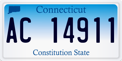 CT license plate AC14911