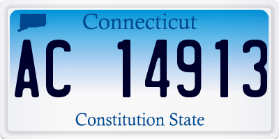 CT license plate AC14913