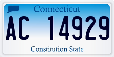 CT license plate AC14929