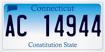 CT license plate AC14944