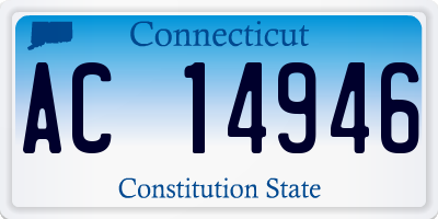 CT license plate AC14946