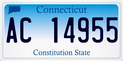 CT license plate AC14955