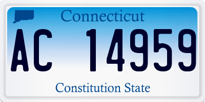 CT license plate AC14959