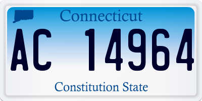 CT license plate AC14964