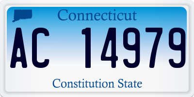 CT license plate AC14979