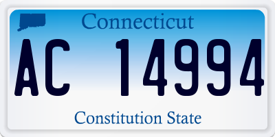 CT license plate AC14994