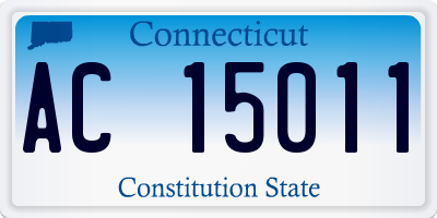 CT license plate AC15011