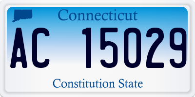 CT license plate AC15029