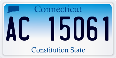 CT license plate AC15061