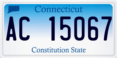 CT license plate AC15067