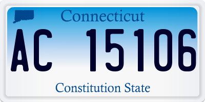 CT license plate AC15106