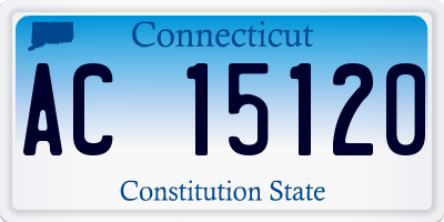 CT license plate AC15120