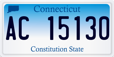 CT license plate AC15130