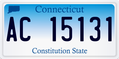 CT license plate AC15131