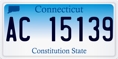 CT license plate AC15139