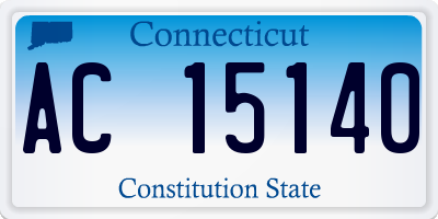 CT license plate AC15140