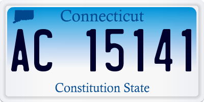 CT license plate AC15141