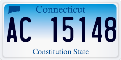 CT license plate AC15148