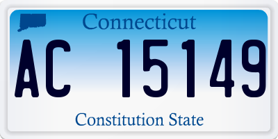 CT license plate AC15149