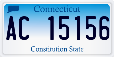 CT license plate AC15156