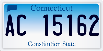 CT license plate AC15162