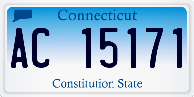 CT license plate AC15171