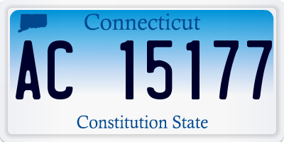 CT license plate AC15177