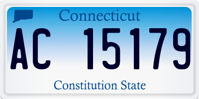 CT license plate AC15179