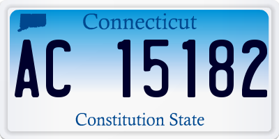 CT license plate AC15182
