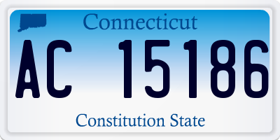 CT license plate AC15186