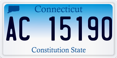 CT license plate AC15190