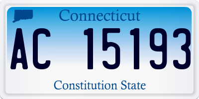 CT license plate AC15193