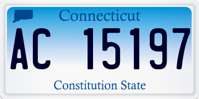CT license plate AC15197