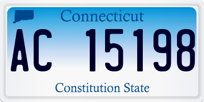 CT license plate AC15198