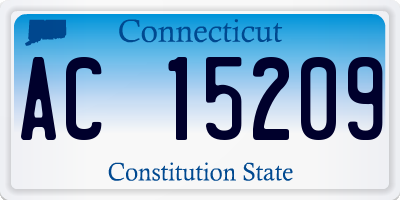 CT license plate AC15209