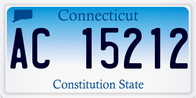 CT license plate AC15212