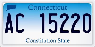 CT license plate AC15220